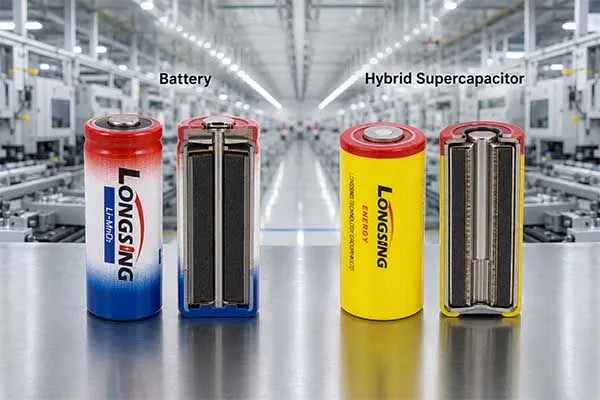 supercapcitor vs battery from long sing technology