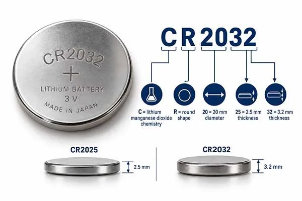 cr definition in button coin cell