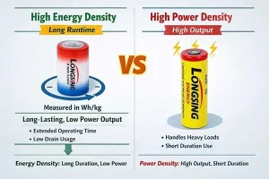 high energy density vs high power density