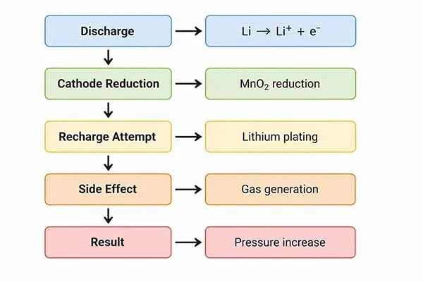 limno2 battery charging reaction flow