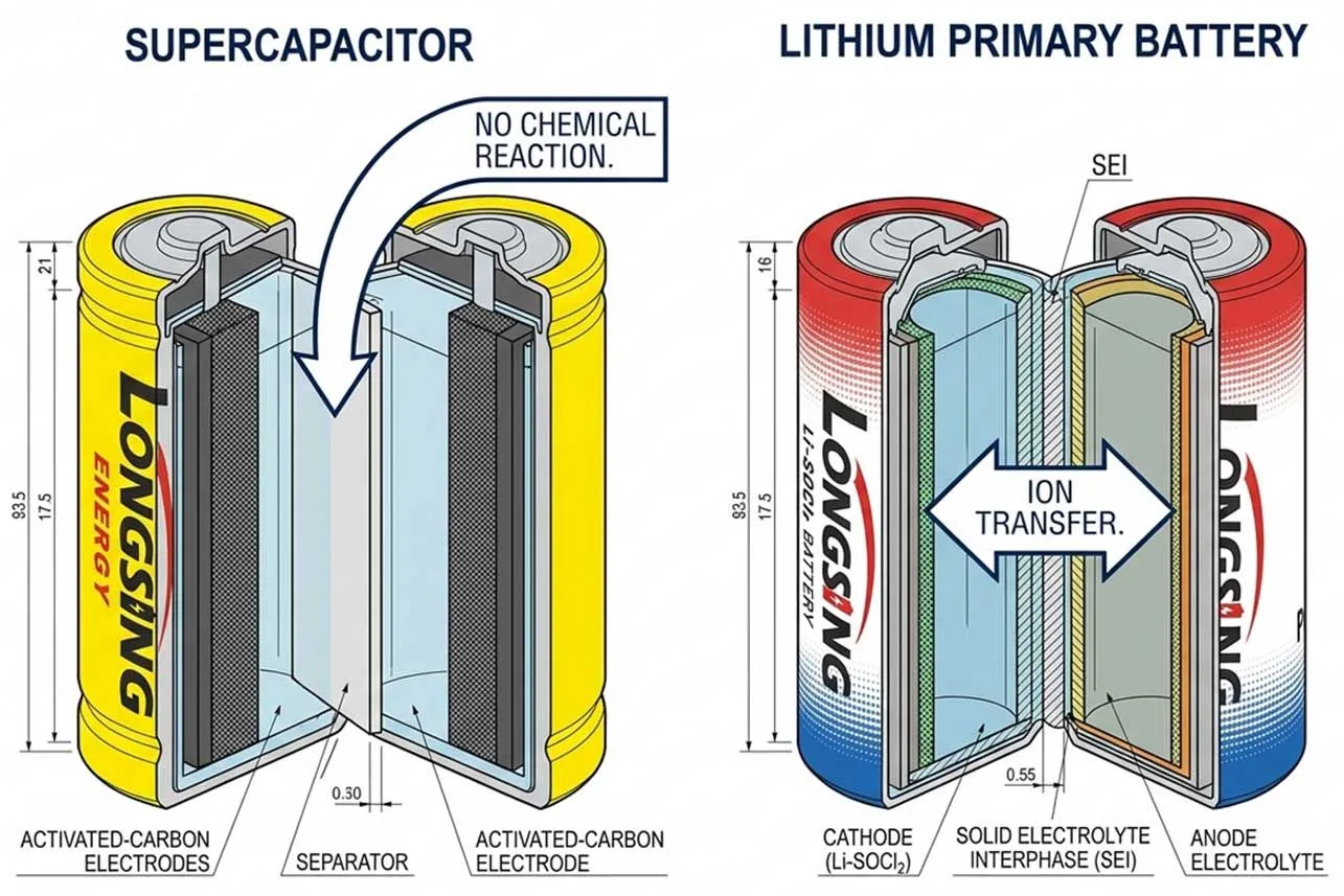 supercapacitor vs batteries safer reason