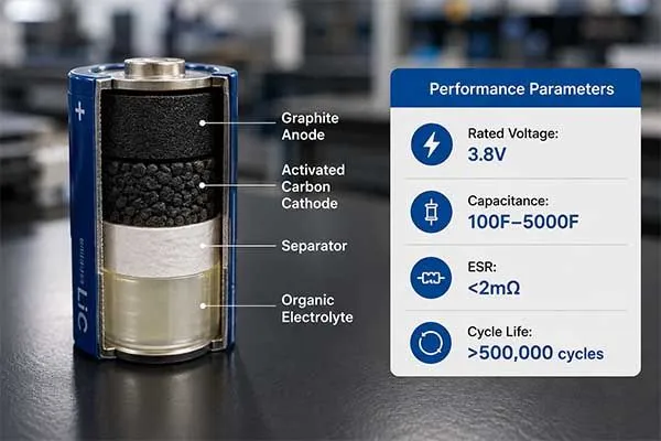 what is lithium-ion capcitors as supercapacitors in materials and data