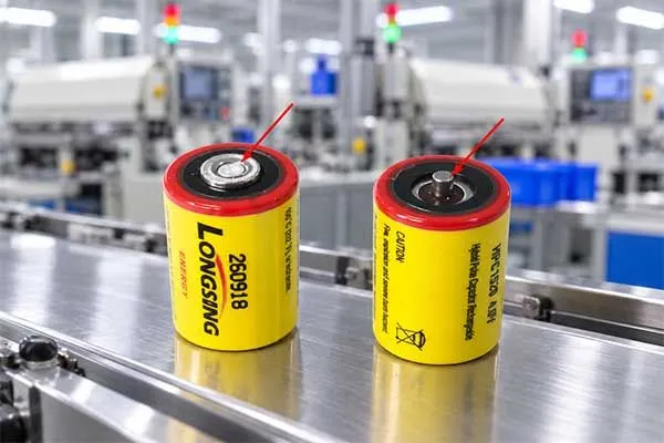 glass sealed lid supercapacitor on the right
