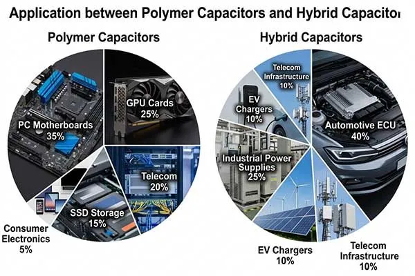 hybrid vs polymer capacitors application overlook