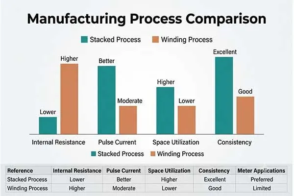 bobbin vs winding performance comparison on button cell