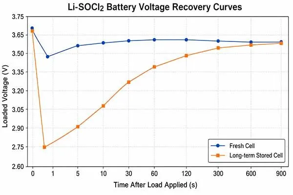 li-socl2 battery voltage recovery performance