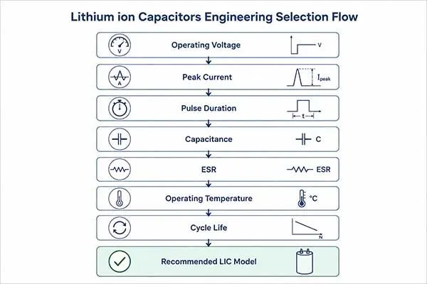 lithium ion supercapacitor engineering selection flow