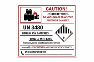 transporting lithium batteries