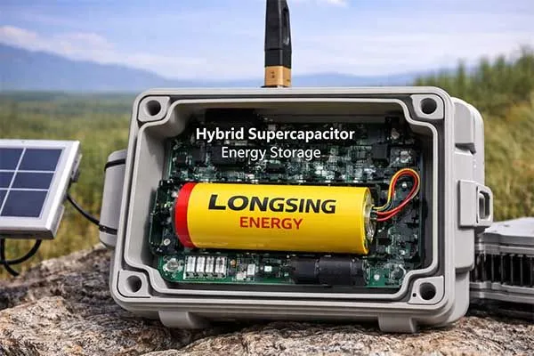 lithium ion superpacitor battery assembly for Remote Environmental Sensors