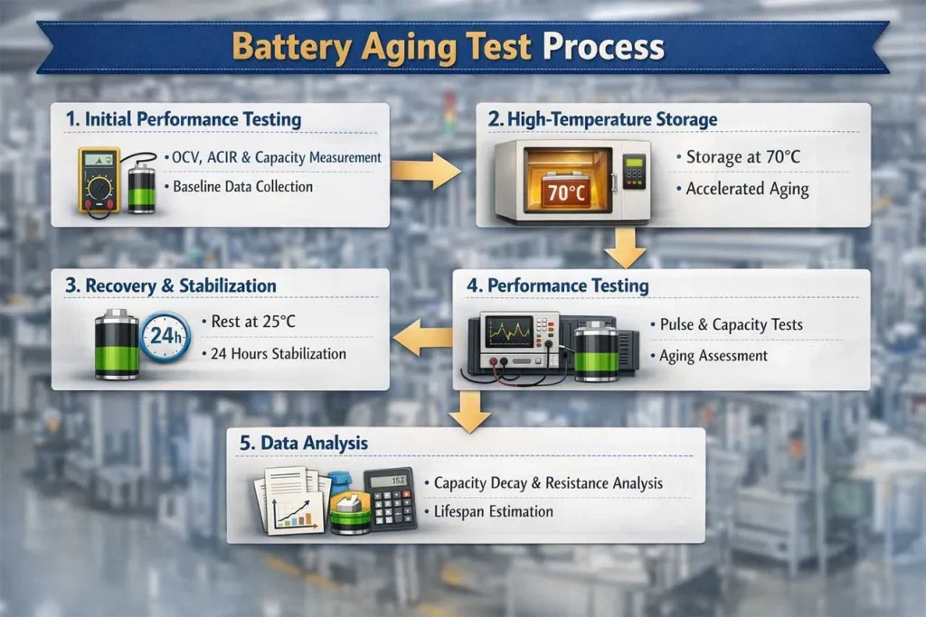 hybrid pulse capacitor aging testing process from Long Sing Technology