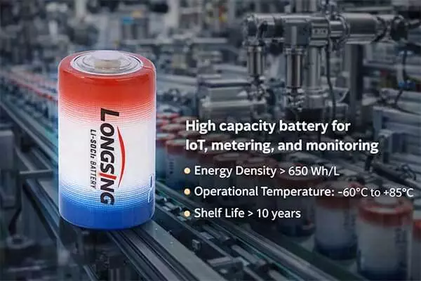 li-socl2 high capacity battery OEM manufacturer long sing technology